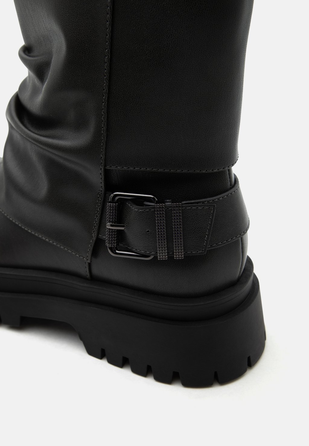 Unisex cowboy/biker ankle boots - dark grey