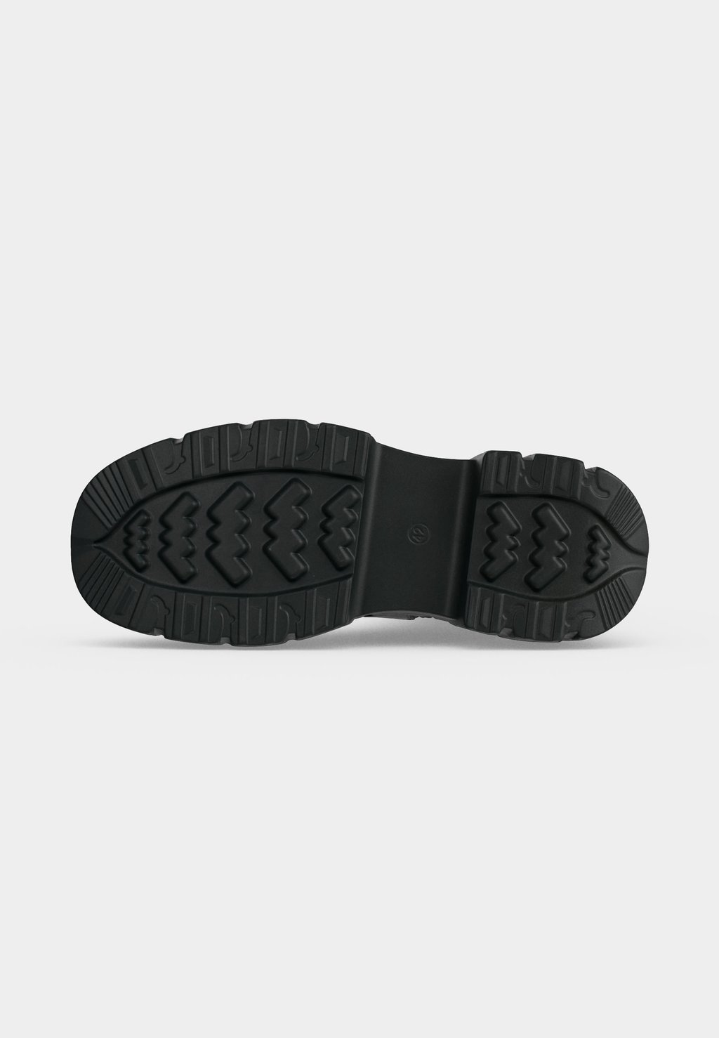 Unisex platform ankle boots - black