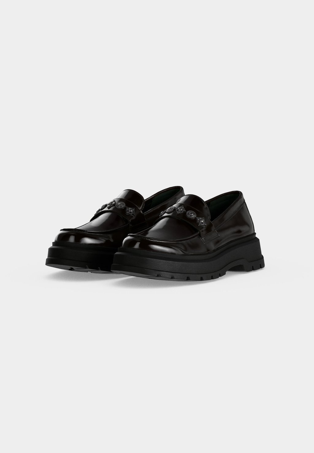 Unisex slip-on shoes - burgundy