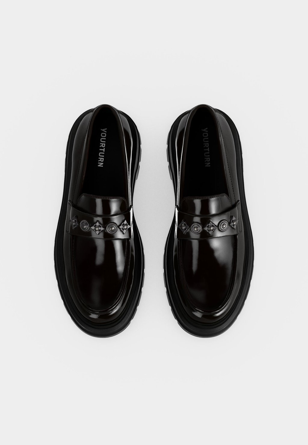 Unisex slip-on shoes - burgundy