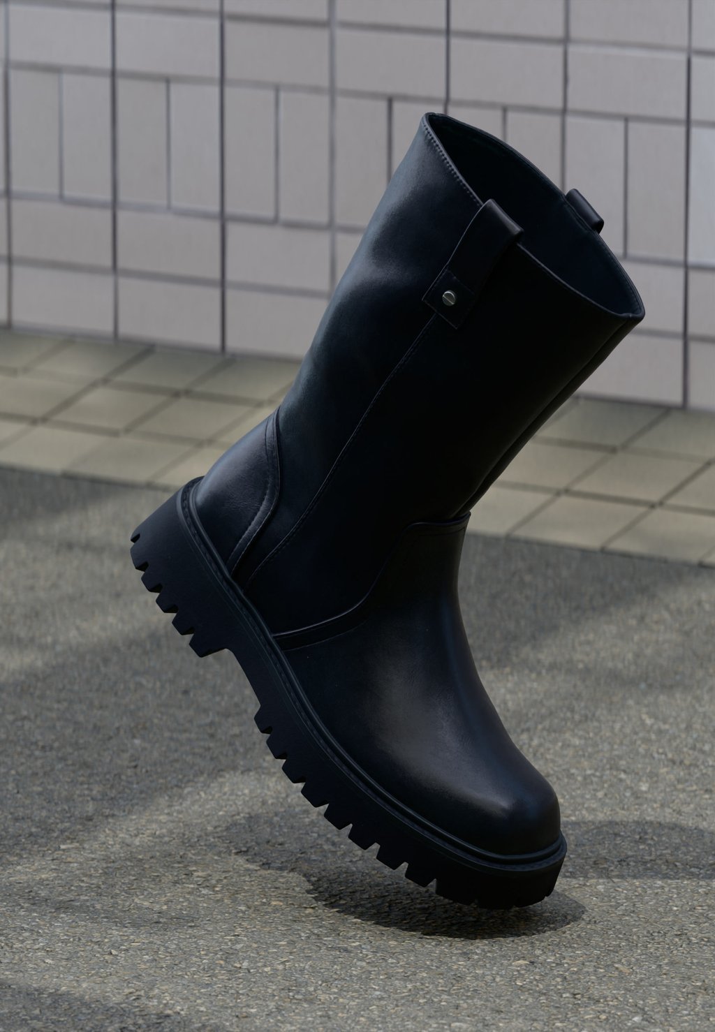 Unisex ankle boots - black