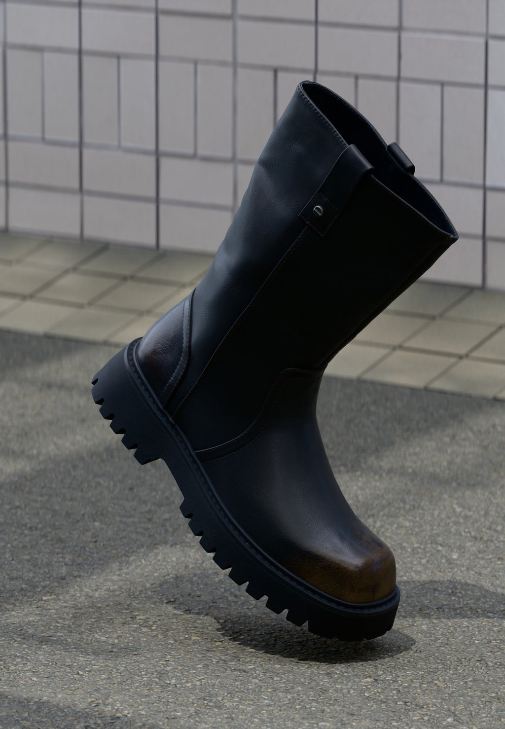 Unisex ankle boots - dark brown