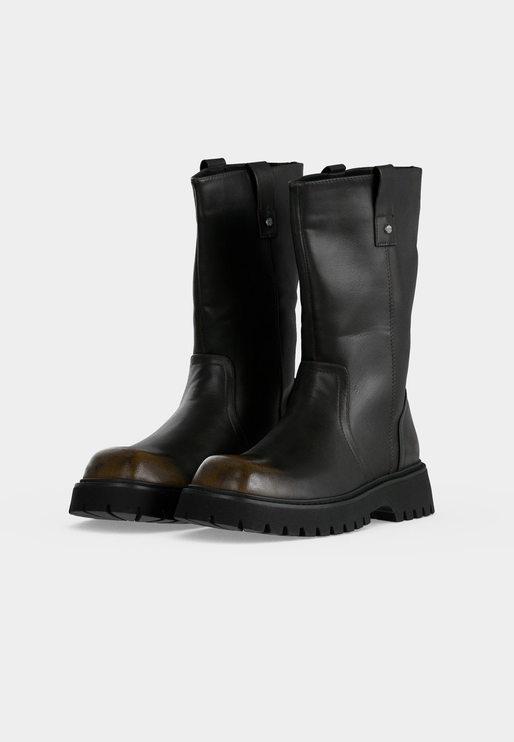 Unisex ankle boots - dark brown