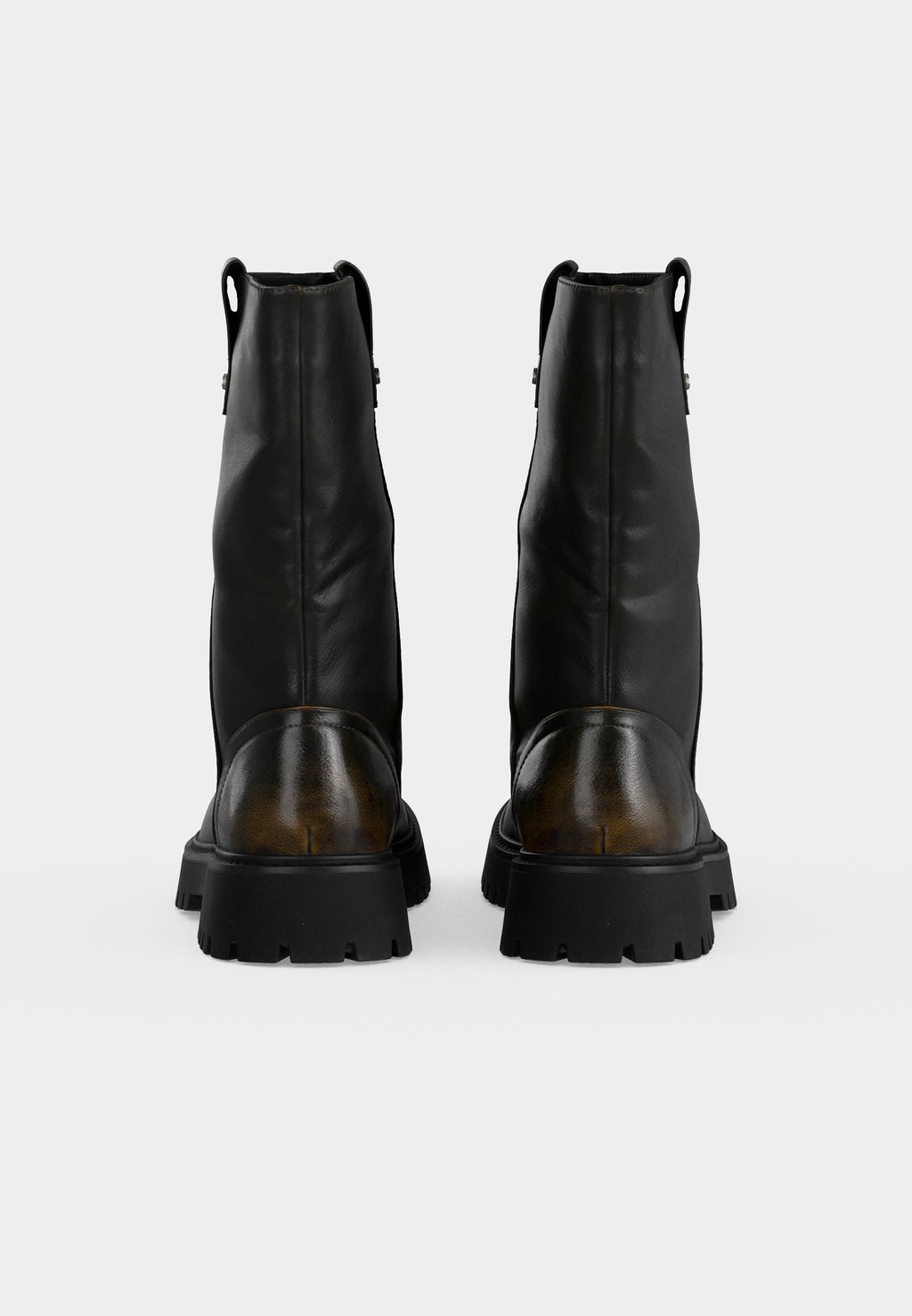 Unisex ankle boots - dark brown