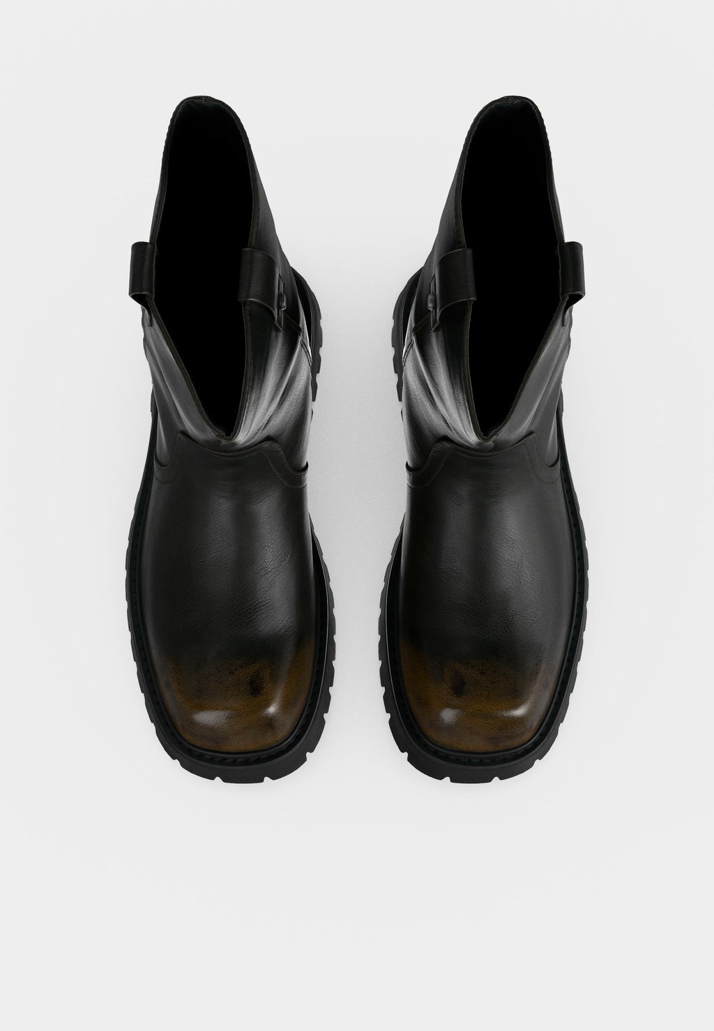 Unisex ankle boots - dark brown