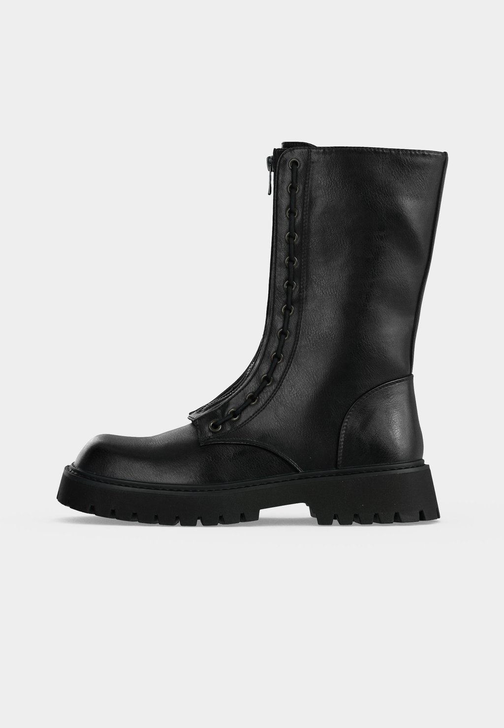 Unisex platform boots - black