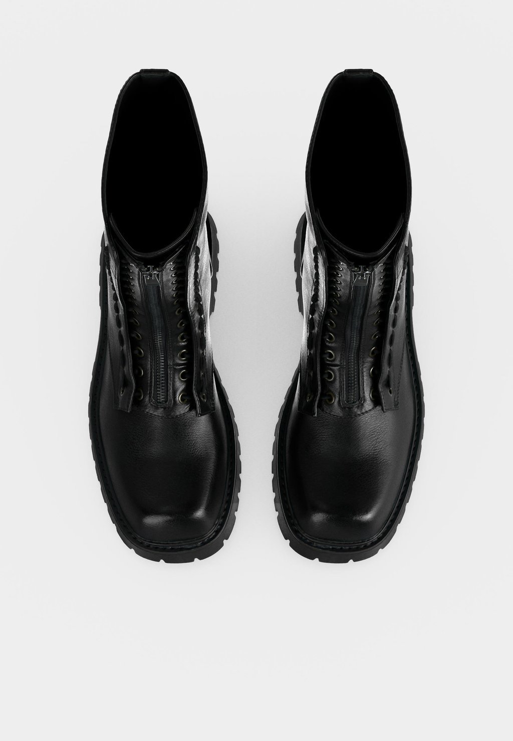 Unisex platform boots - black