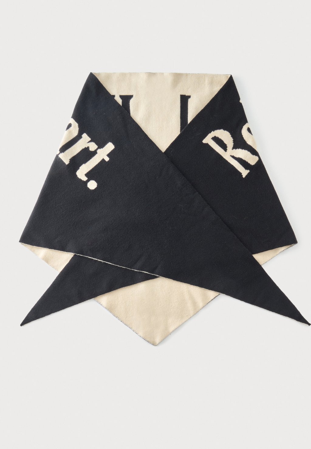 Unisex scarf - black/beige