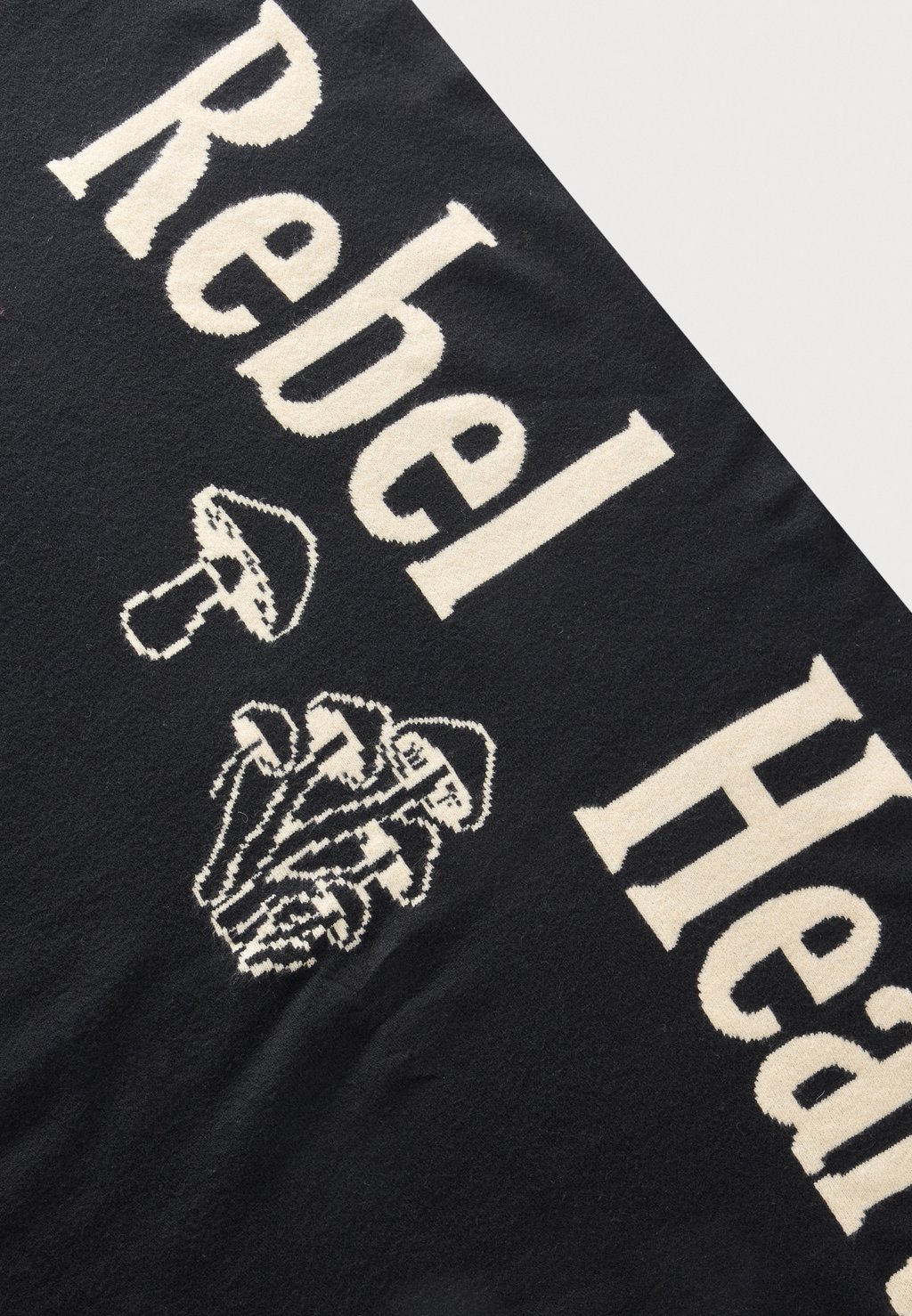 Unisex scarf - black/beige