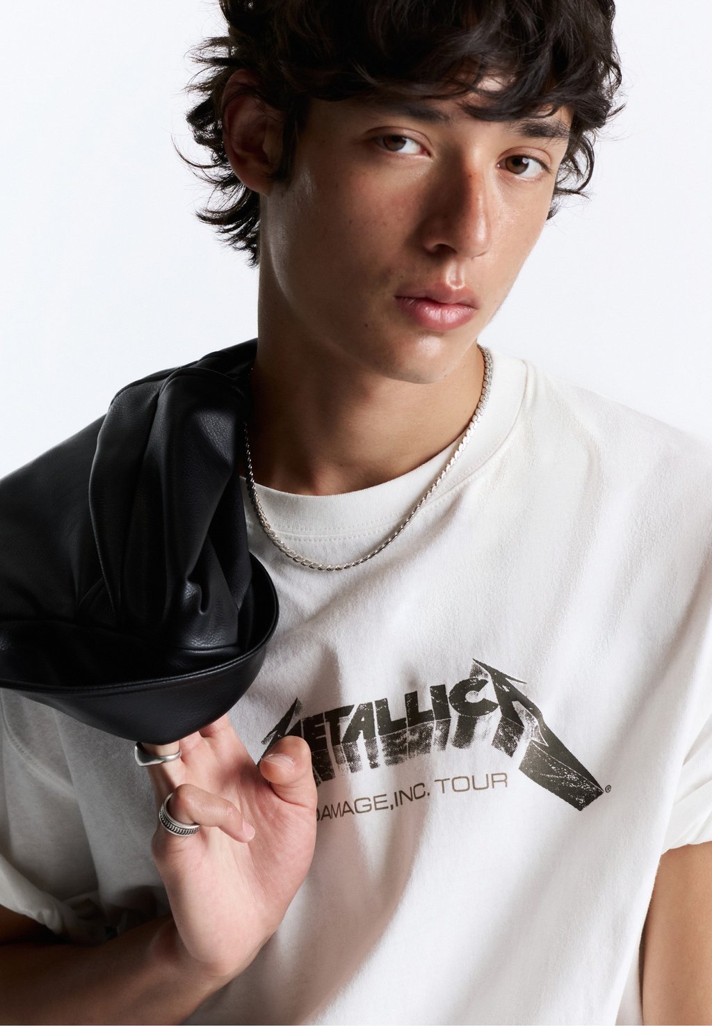 Relaxed fit printed T-shirt - white