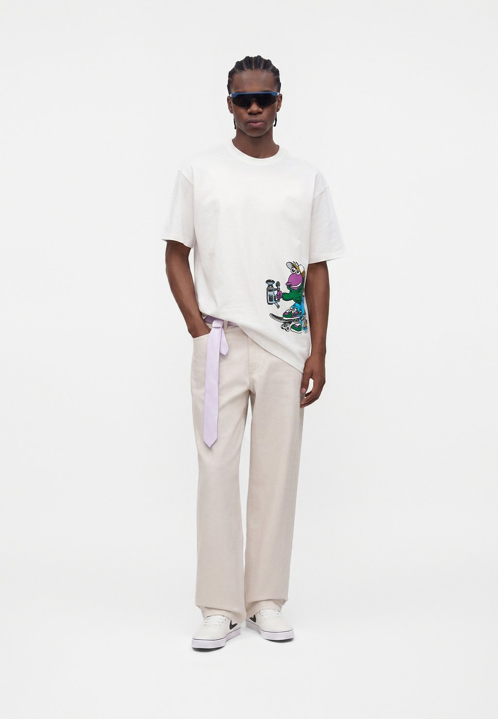 Printed T-shirt - white
