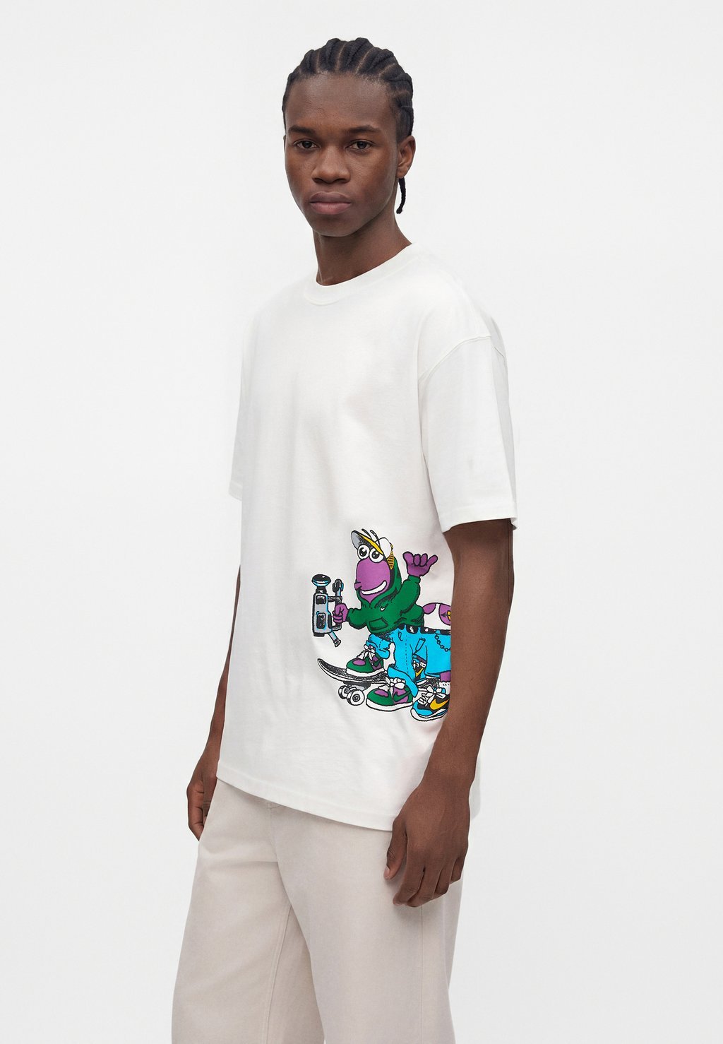 Printed T-shirt - white