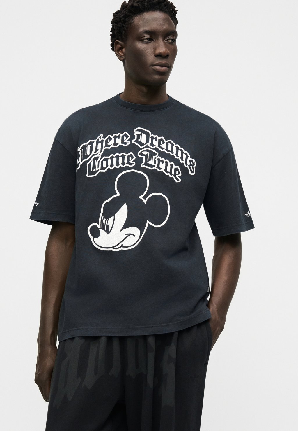 Unisex printed T-shirt - black