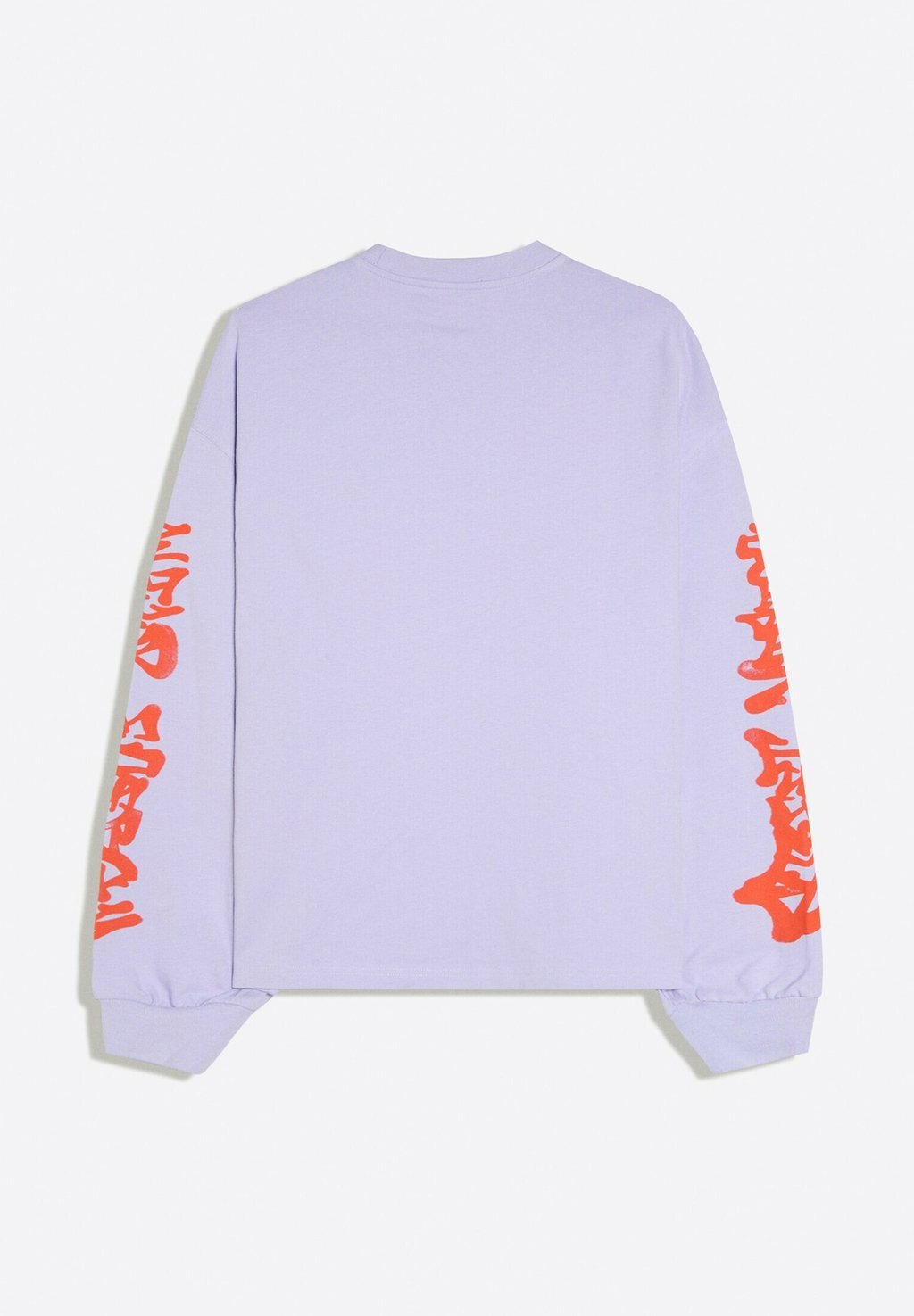 Long-sleeve top with graffiti graphic - purple