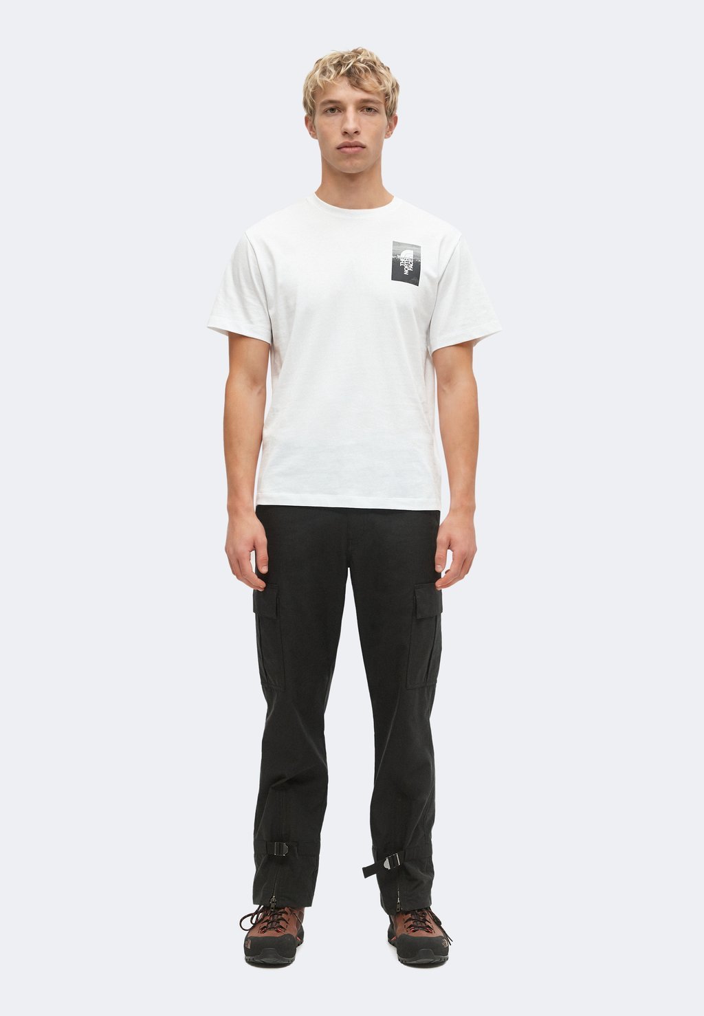 Relaxed fit sports T-shirt with collage graphic - white