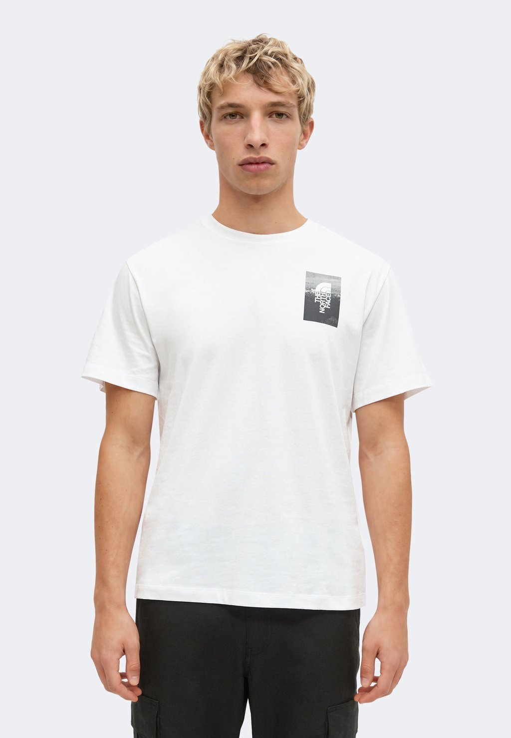 Relaxed fit sports T-shirt with collage graphic - white