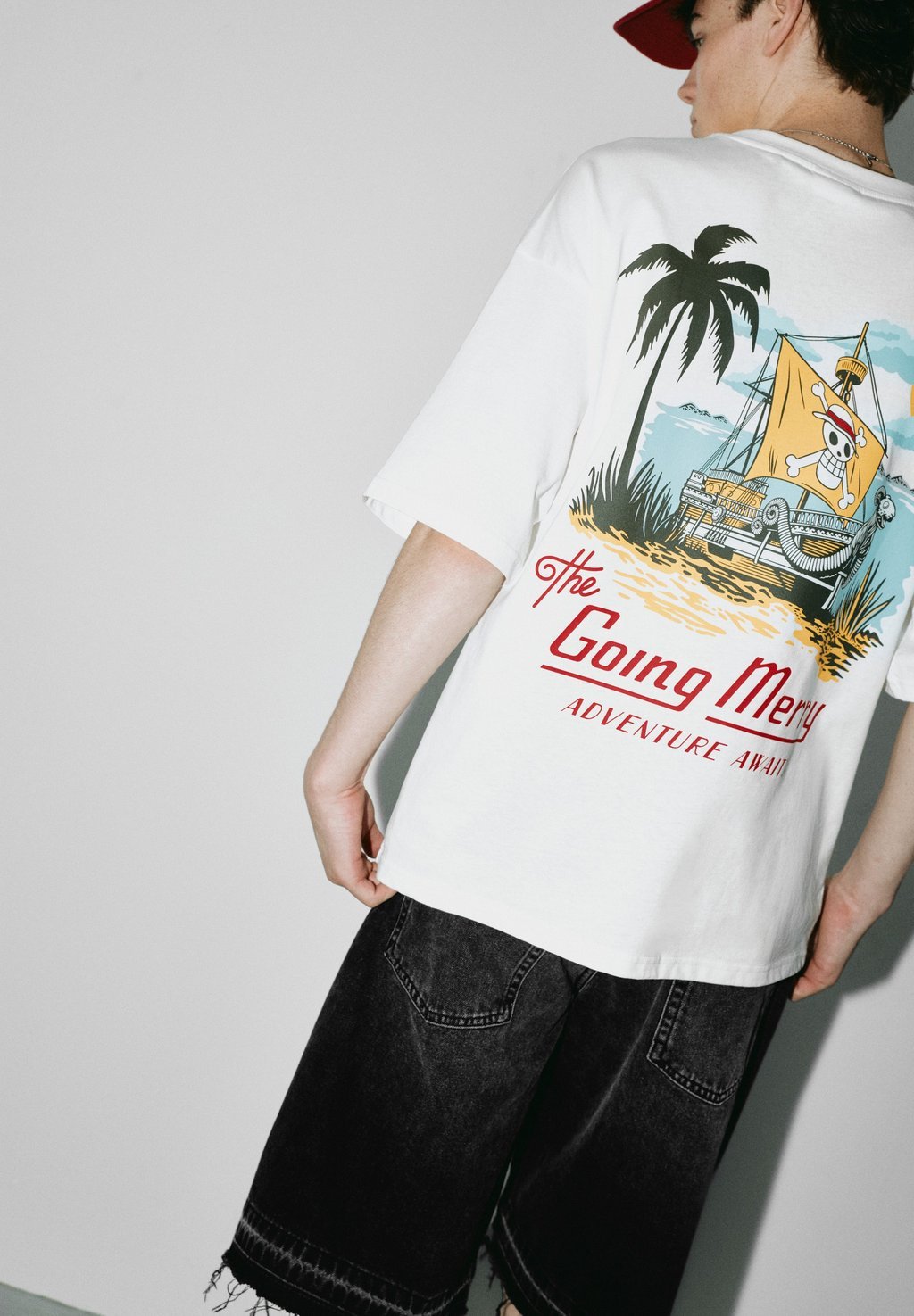 Relaxed fit printed T-shirt - white