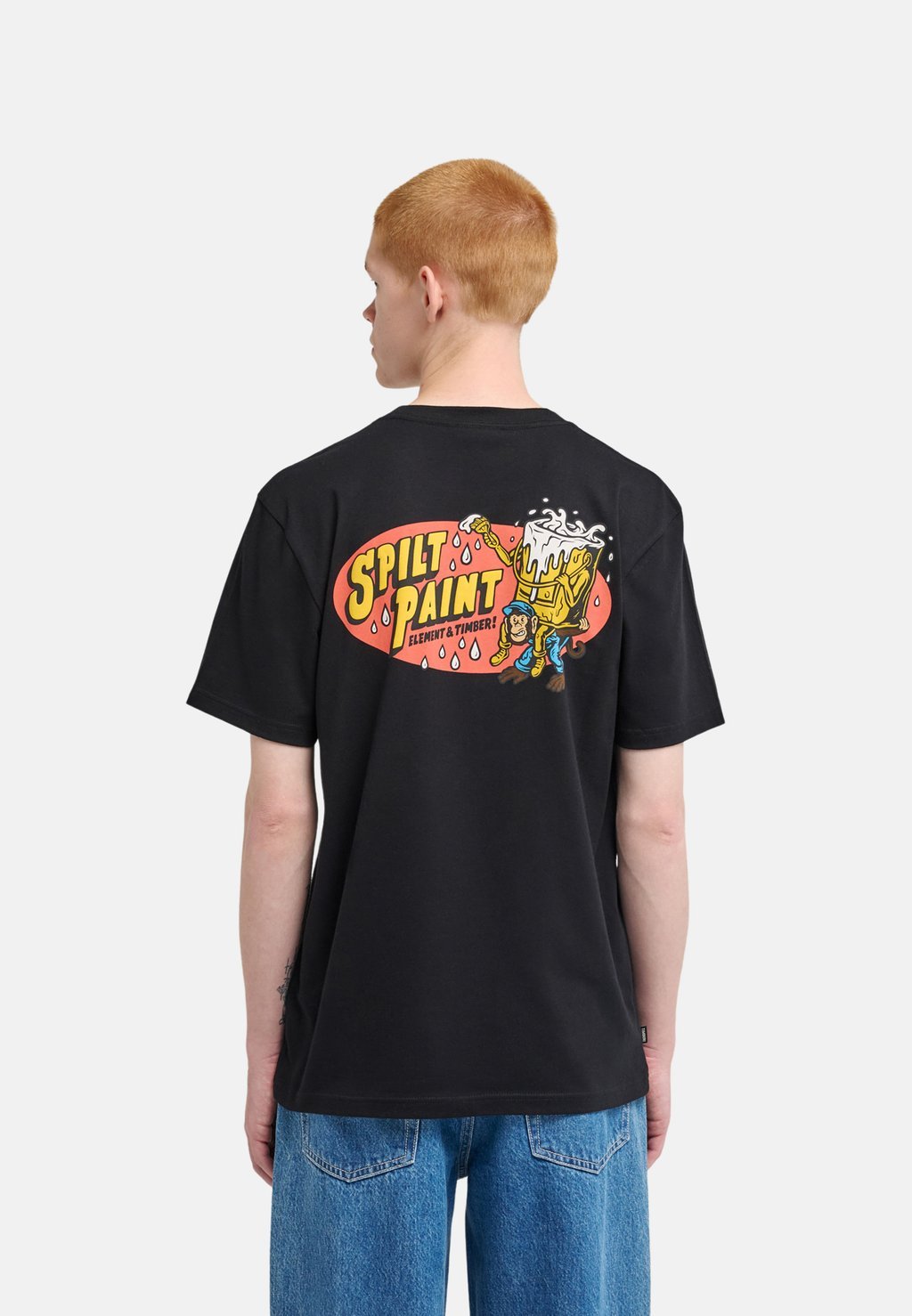 Printed T-shirt - black
