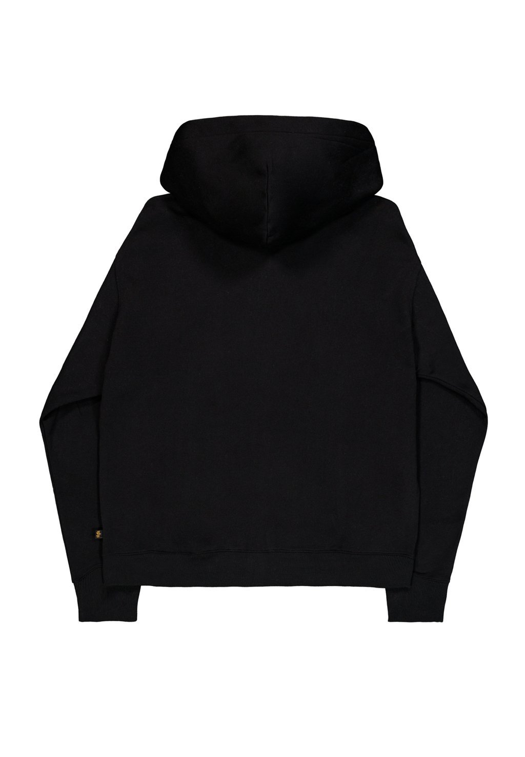 Hooded zip-up sweatshirt - black