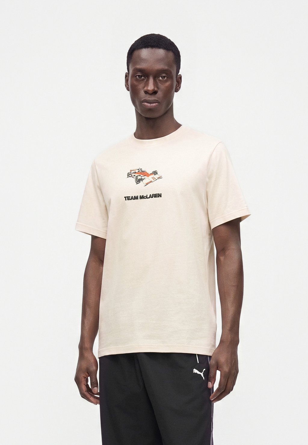 Printed T-shirt with racing graphic - alpine snow