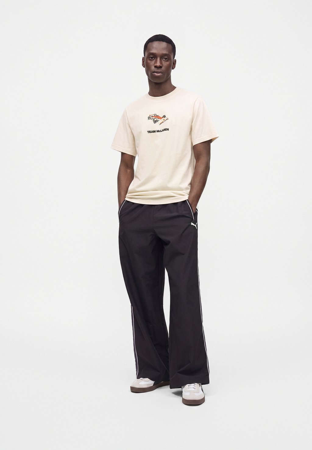 Printed T-shirt with racing graphic - alpine snow