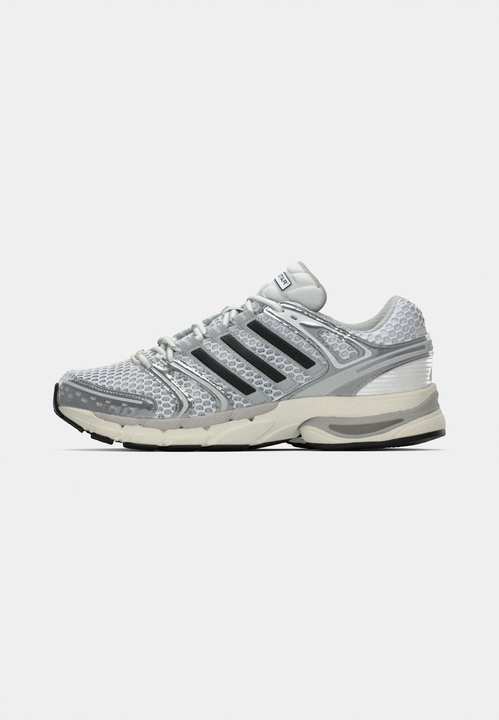 Unisex retro running low-top trainers - silver-coloured metallic/grey one/core black