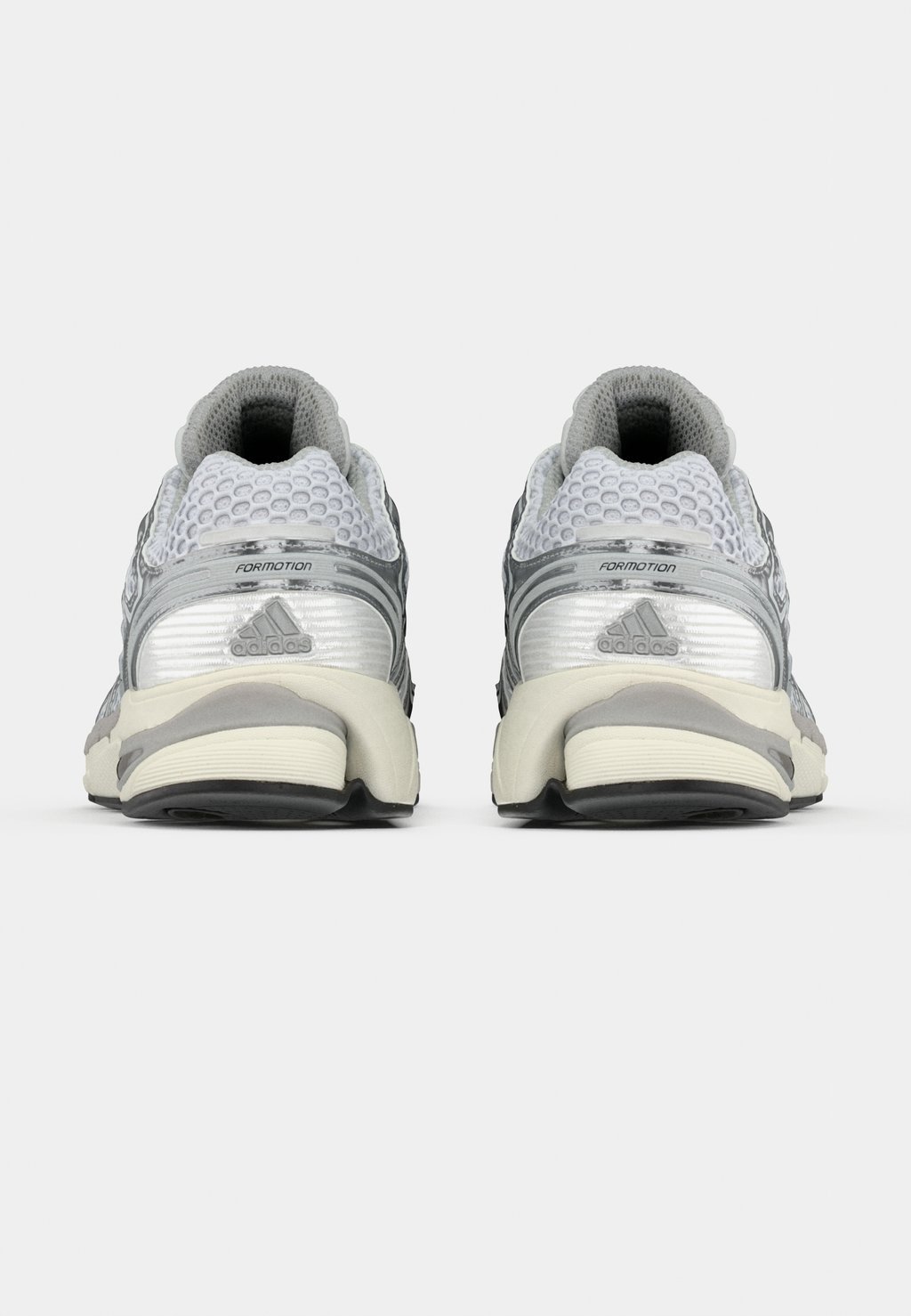 Unisex retro running low-top trainers - silver-coloured metallic/grey one/core black
