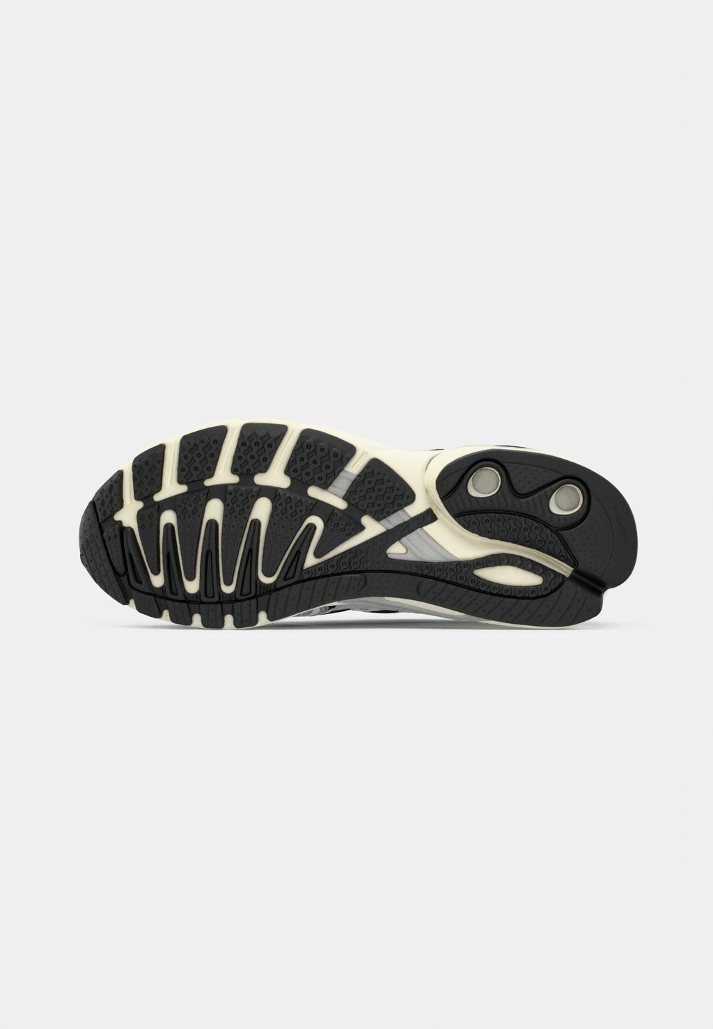 Unisex retro running low-top trainers - core black/silver-coloured metallic/grey one