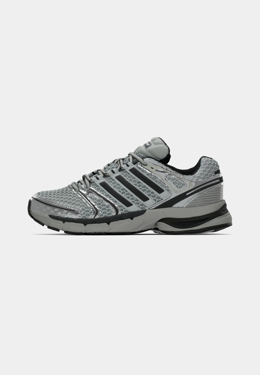 Unisex retro running low-top trainers - grey two/core black/silver-coloured metallic