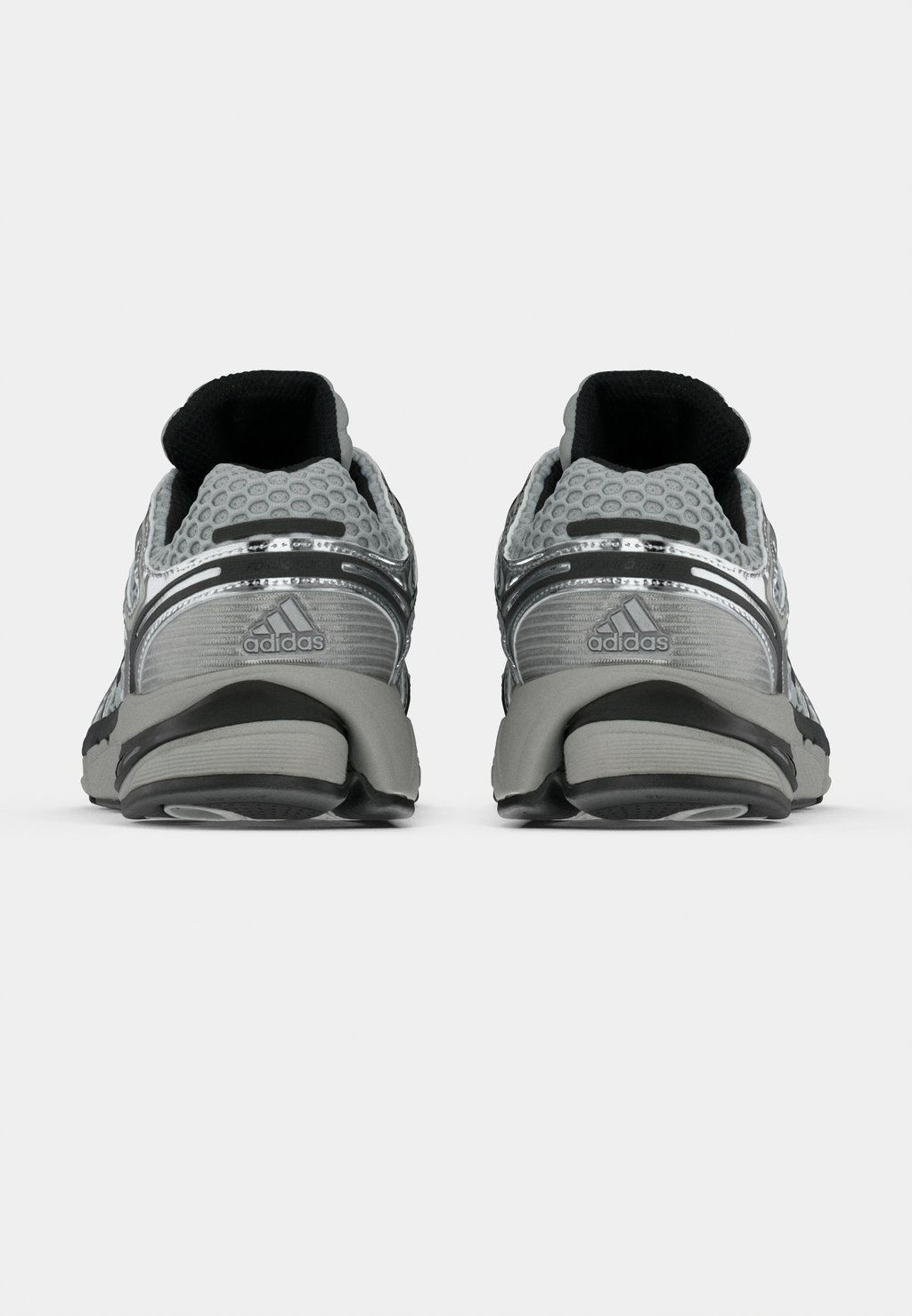 Unisex retro running low-top trainers - grey two/core black/silver-coloured metallic
