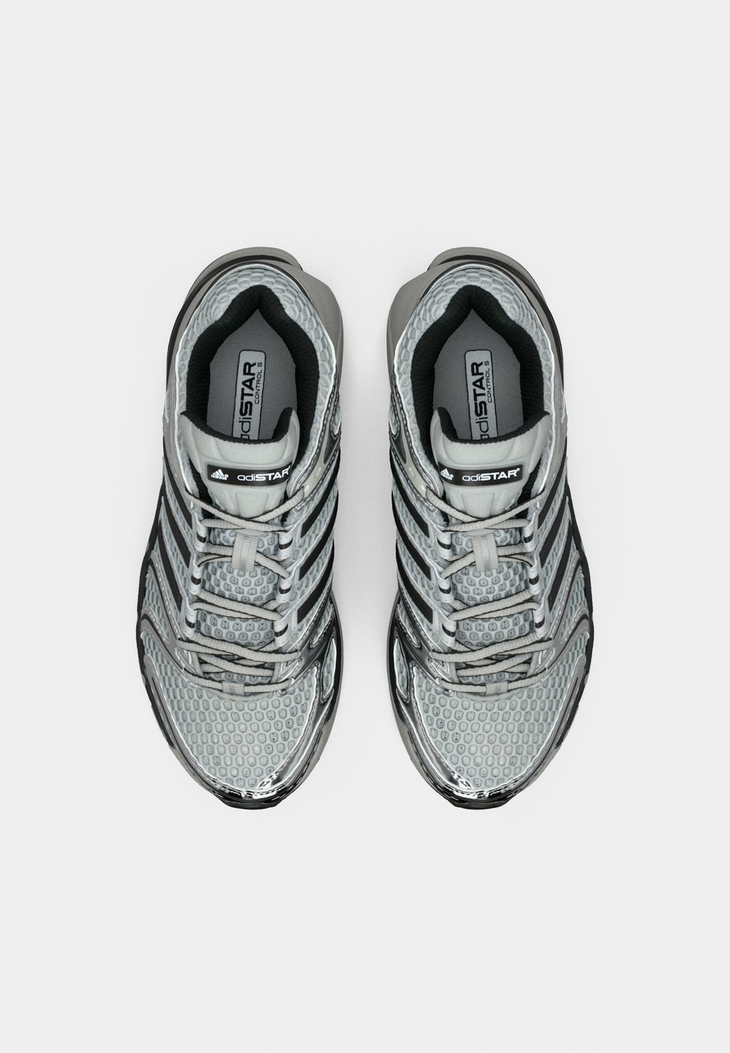 Unisex retro running low-top trainers - grey two/core black/silver-coloured metallic