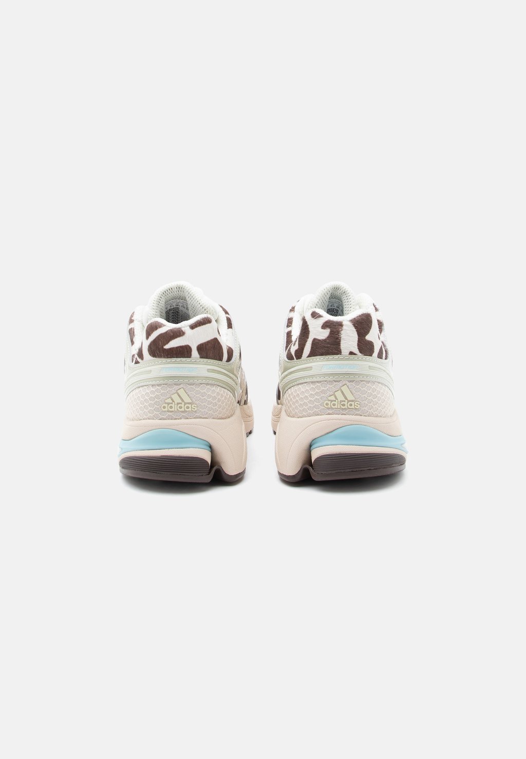 Retro running low-top trainers - ice gold-coloured metallic/icey blue