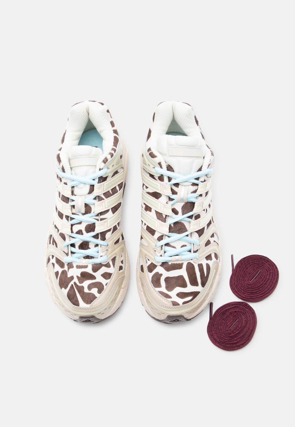 Retro running low-top trainers - ice gold-coloured metallic/icey blue