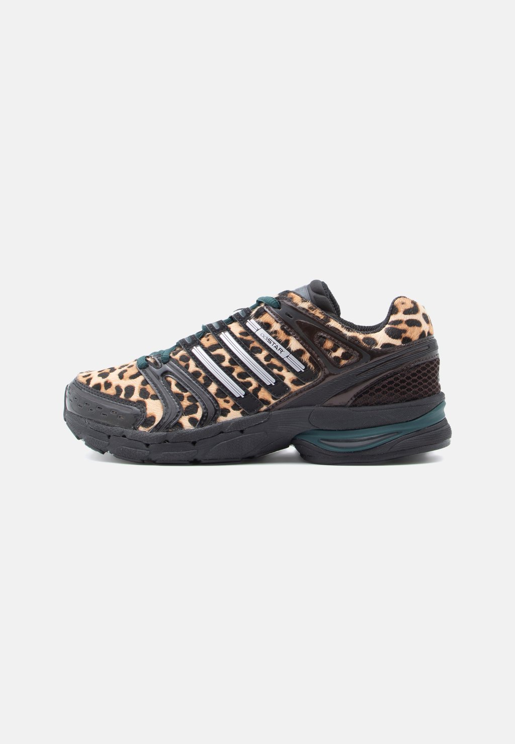 Retro running low-top trainers - aurora ivy/core black/silver-coloured metallic
