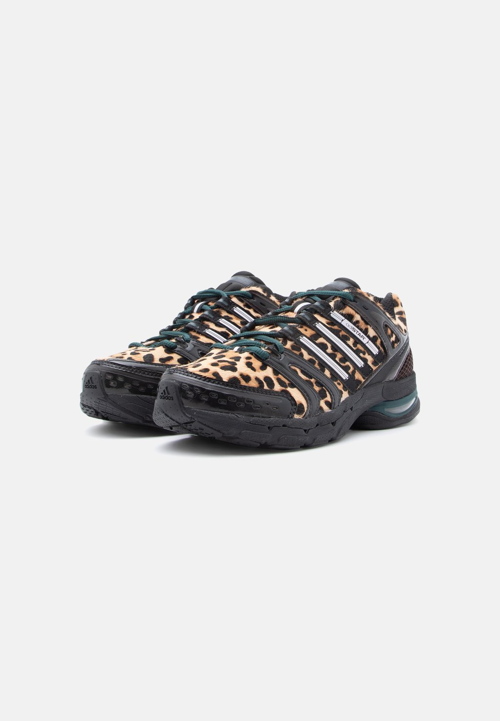 Retro running low-top trainers - aurora ivy/core black/silver-coloured metallic