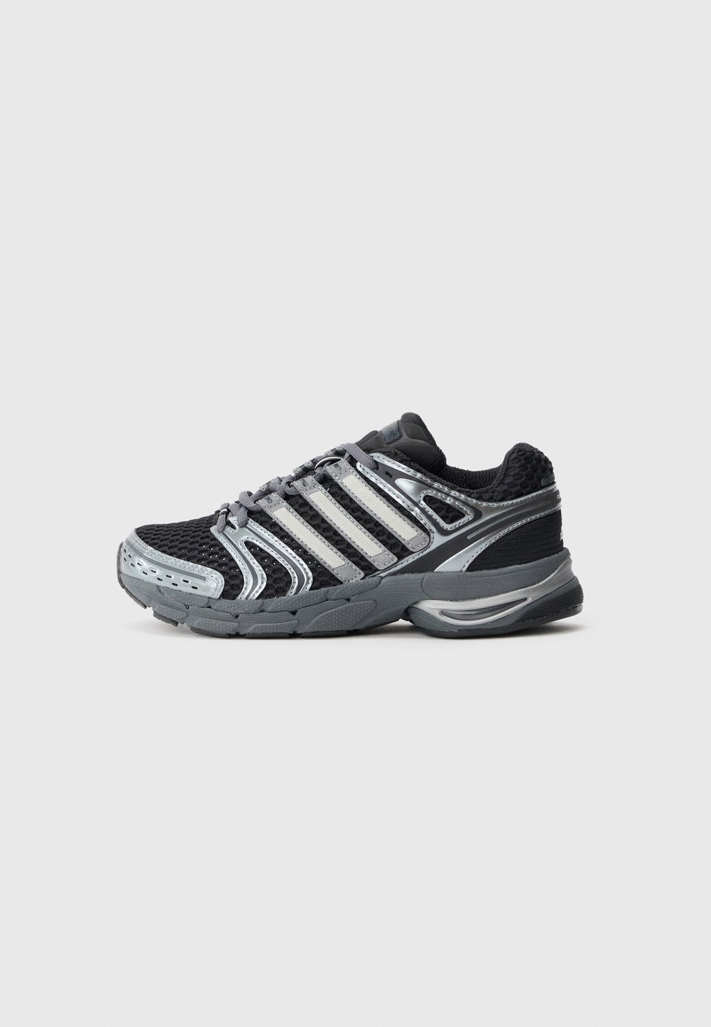 Women's retro running low-top trainers - core black/grey