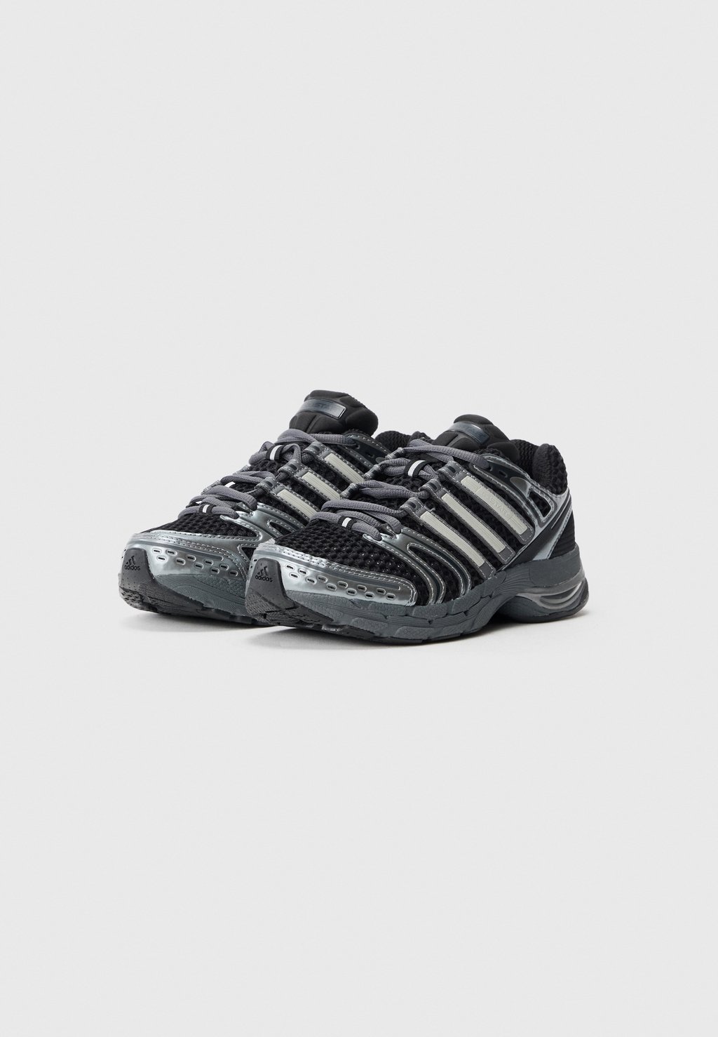 Women's retro running low-top trainers - core black/grey