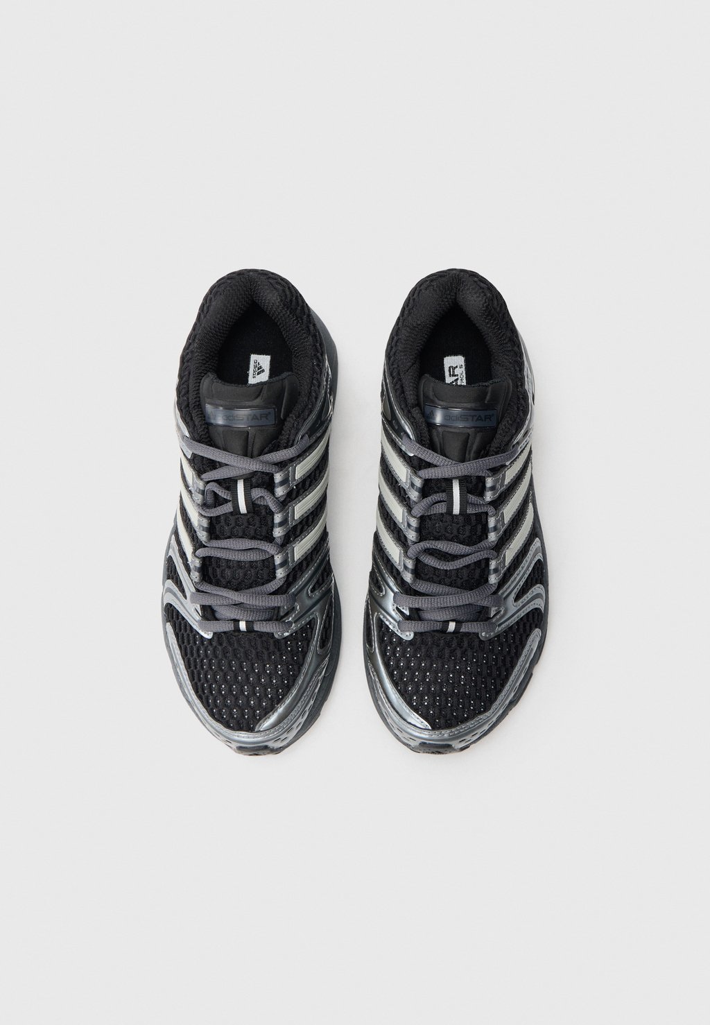 Women's retro running low-top trainers - core black/grey
