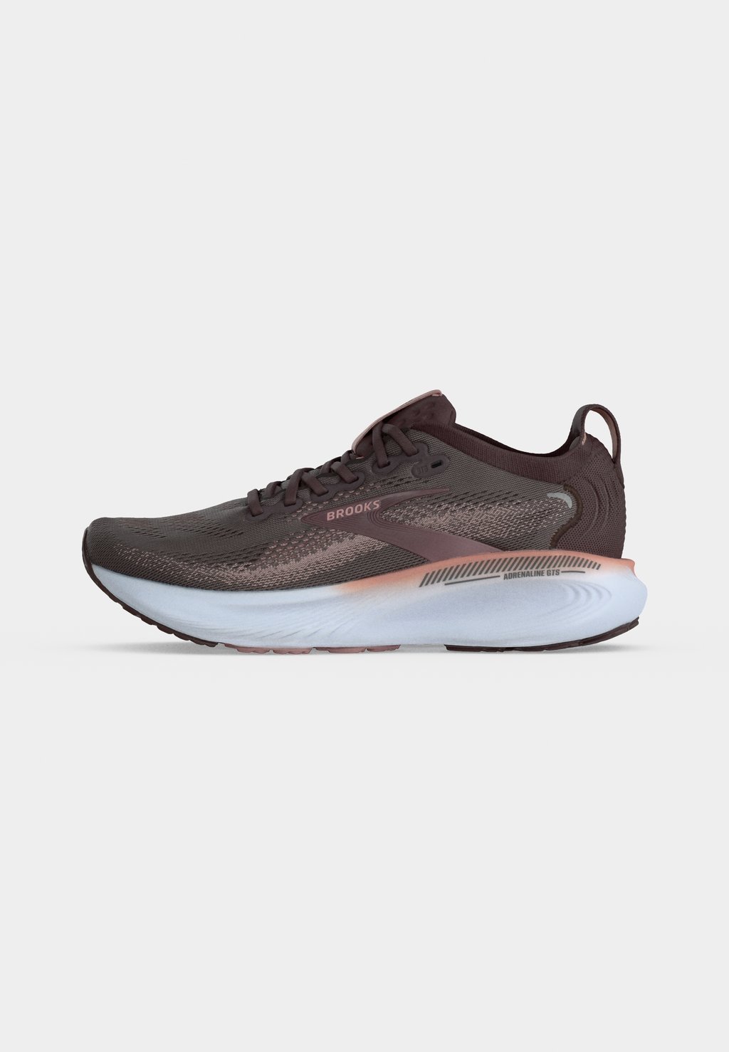 Stability road running shoes - raisin/woodrose/white