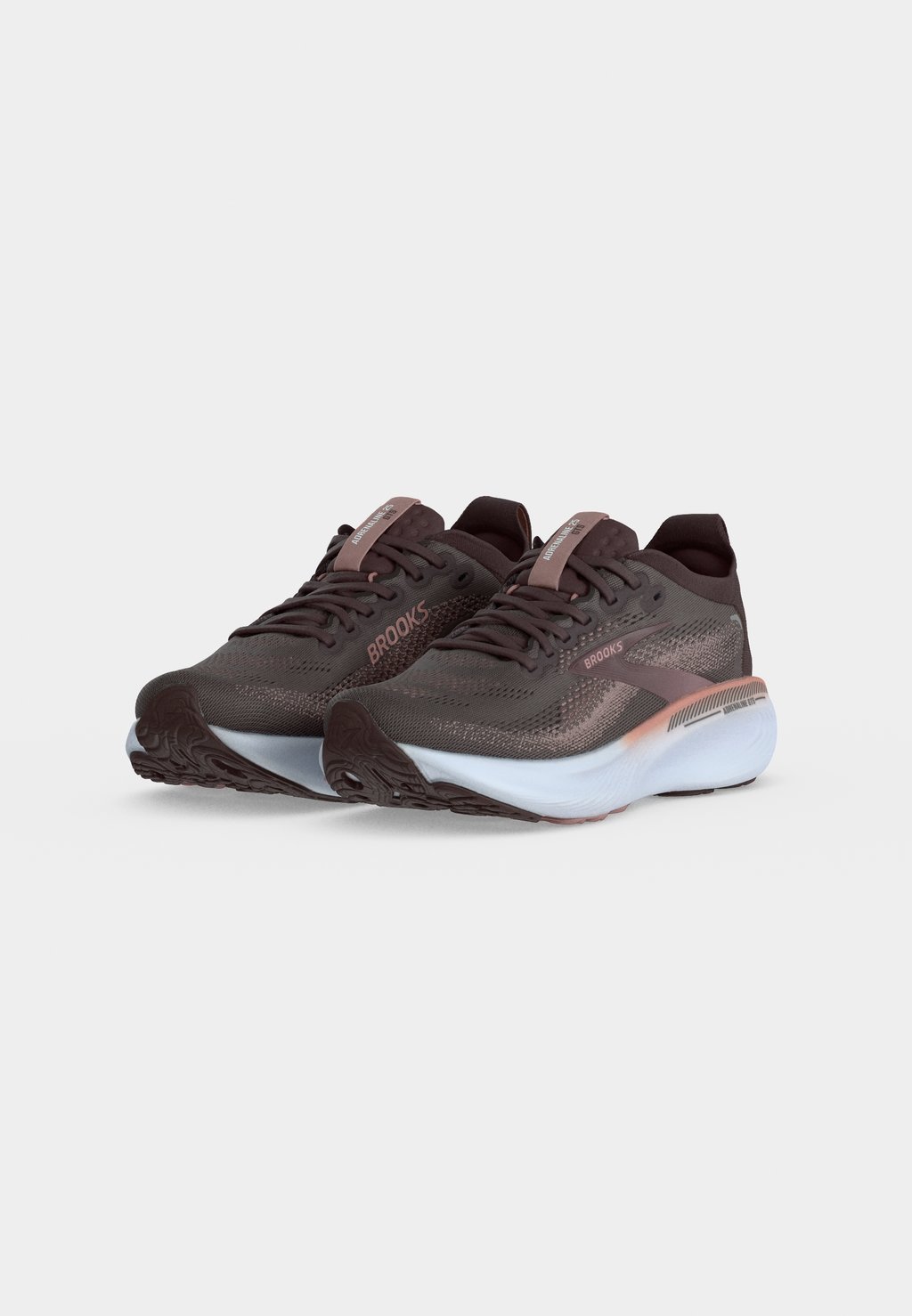 Stability road running shoes - raisin/woodrose/white