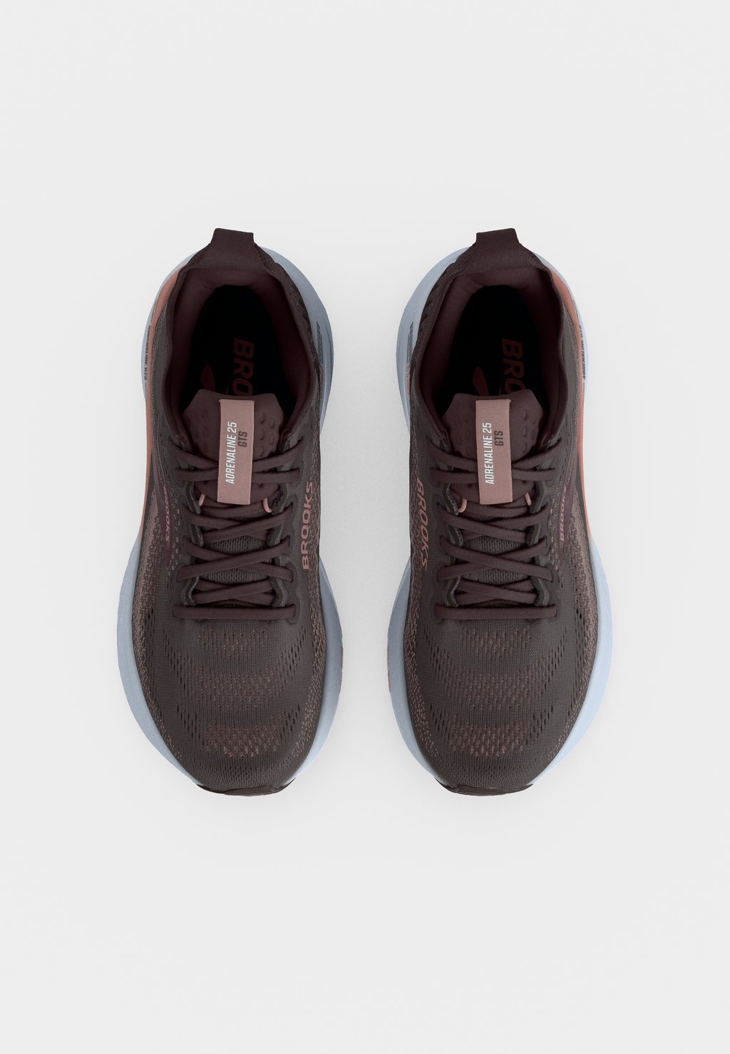 Stability road running shoes - raisin/woodrose/white