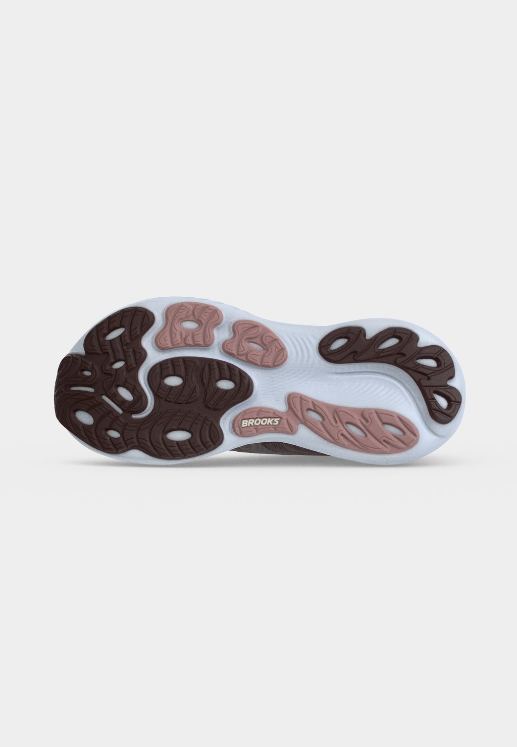 Stability road running shoes - raisin/woodrose/white