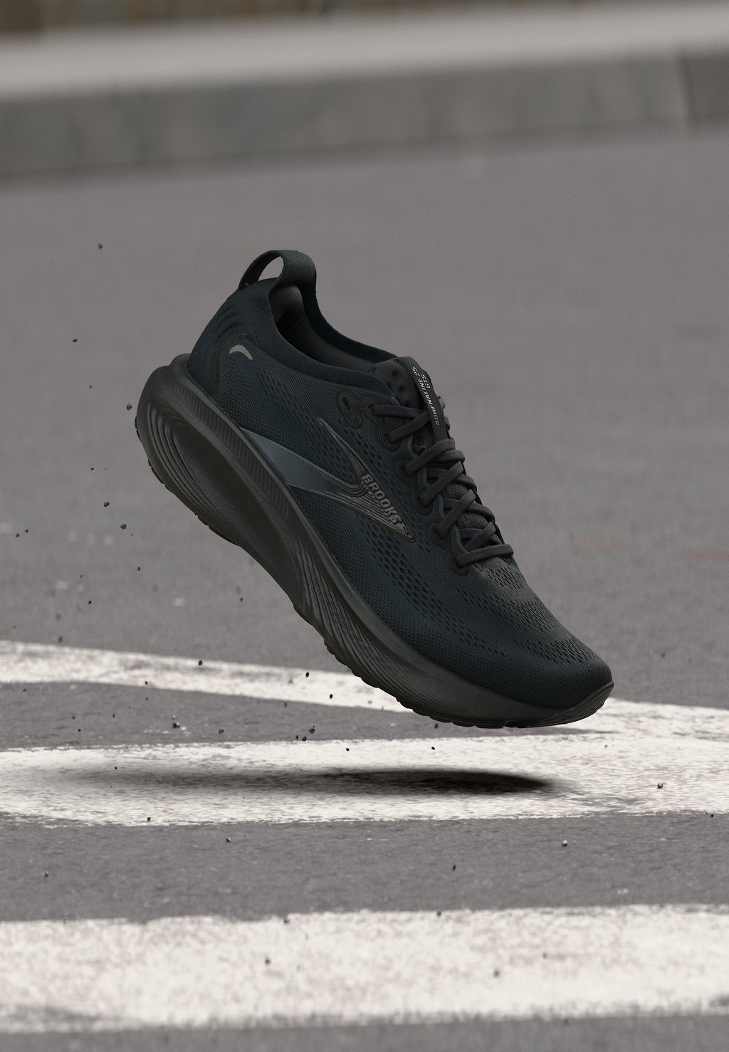 Stability road running shoes - black black ebony