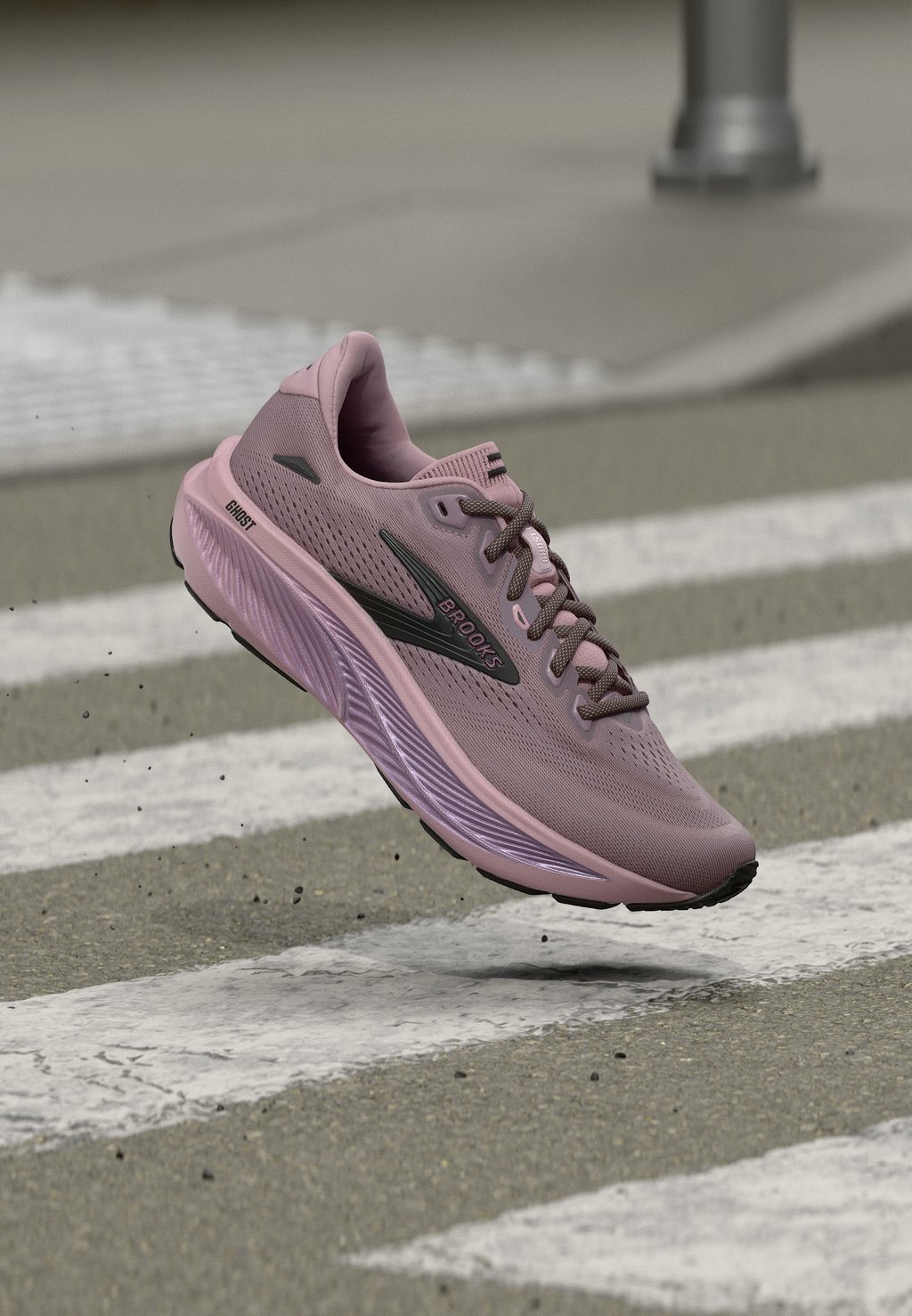 Neutral road running shoes - elderberry black