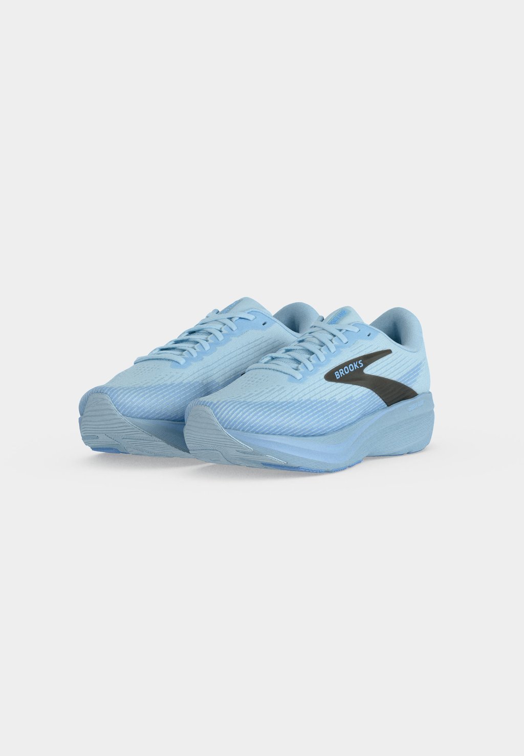 Neutral cushioned road running shoes - blue blue black