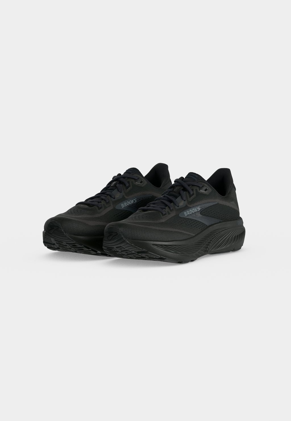 Neutral road running shoes - black ebony