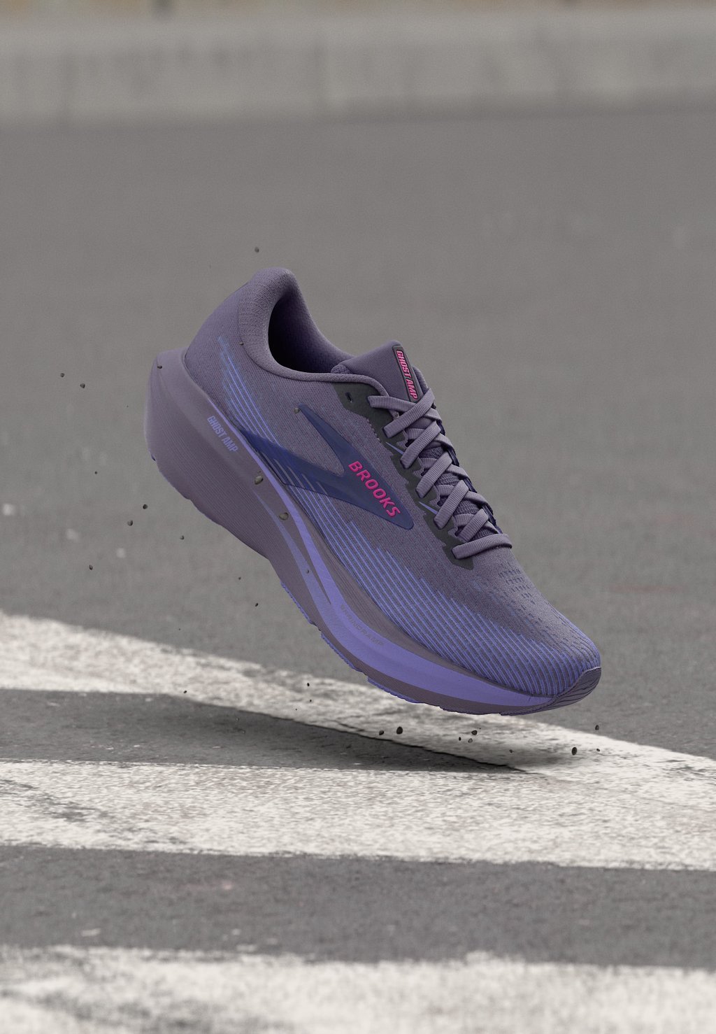 Neutral cushioned road running shoes - purple purple fuchsia