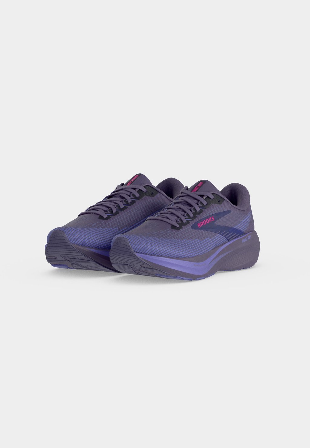 Neutral cushioned road running shoes - purple purple fuchsia