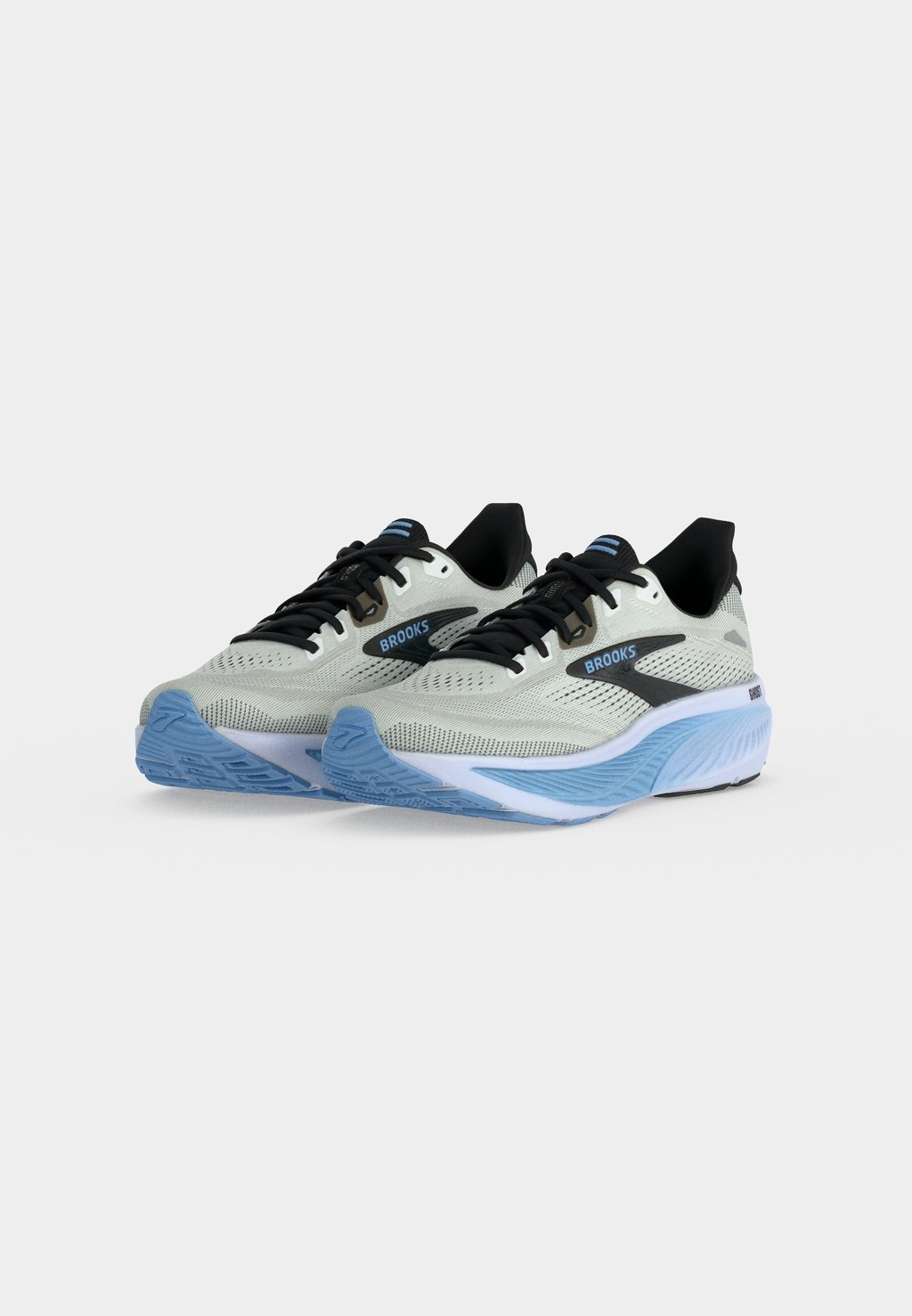 Neutral road running shoes - white black open air