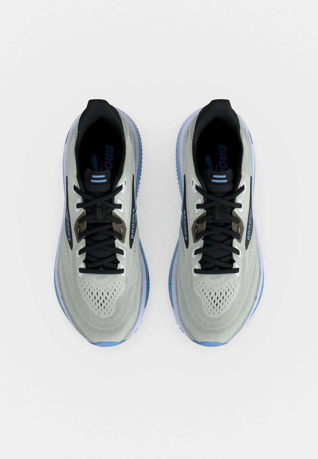 Neutral road running shoes - white black open air